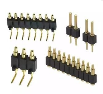 Brass Magnetic Right Angle POGO Pin 1 a 4 Pin de cabeçalho com carga de mola 12A