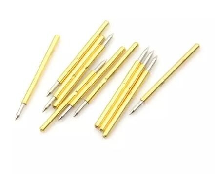 3MM PCB Terminal SMT Probe POGO Pin Impermeável Latão Revestido de Ouro Dip