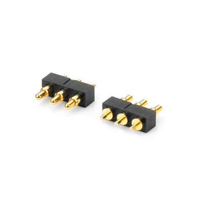 PA46 Conector magnético POGO Pin Pitch Through Hole Pogo Pins com Post
