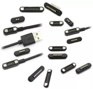 Conectores de alta corrente magnéticos 1A Pogo Pins para carregamento de equipamento médico