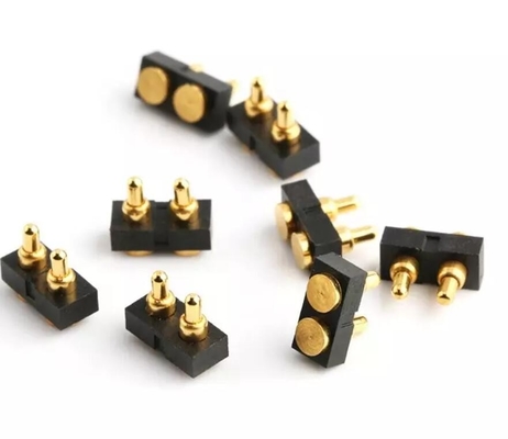 Conector de pin de ouro POGO 2 pinos magnético SMT Pogo conector carregado de mola 10P