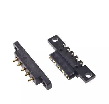 5 pin 15mm Pitch fino POGO Pin Connector Primavera carregado 2,54mm Pitch Homem Feminino
