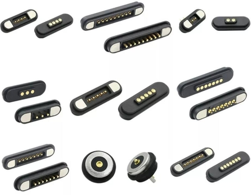 3A Sucção Conector à prova d'água Pogo Pins 7 8 9 PIN 2.2mm carregamento magnético Dedal