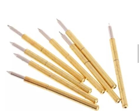2.0 X 12.1 Conector DIP Pogo magnético sondas de ensaio de carga de mola revestidas de ouro