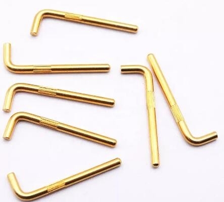 12V Pogo Pins elétricos terminais 90 graus de curvatura de alta tensão Pogo conector pin