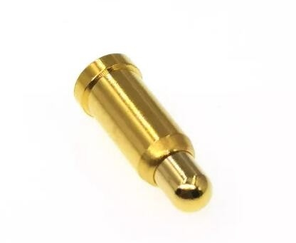 Aço inoxidável eléctrico SMT POGO Pins Revestido de ouro de carga de mola de latão 10 mm