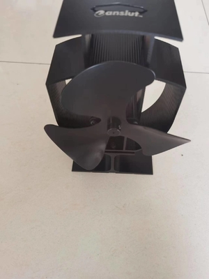 Ventilador de fogão movido a calor OEM ODM 0,01 mm Alu. Aplicação Doméstica ABS